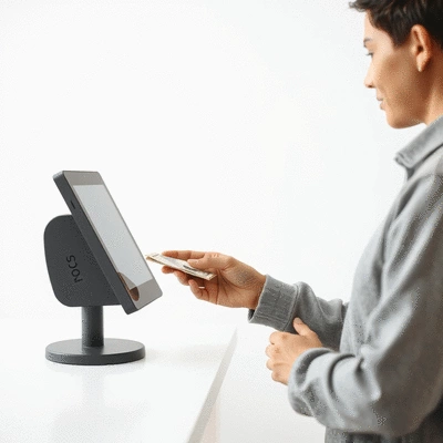 User engaging in currency exchange