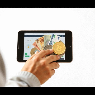User managing finances with multiple currencies