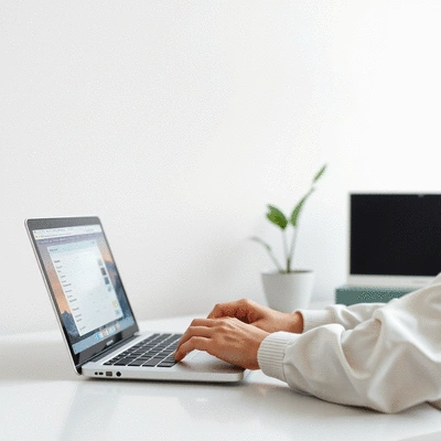 User managing international money transfers