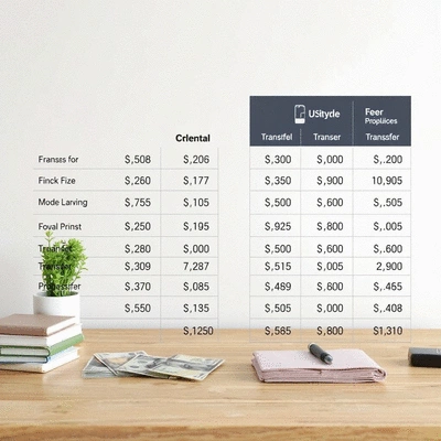 Comparative analysis of international money transfer fees